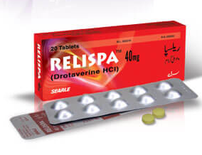 ຢາເມັດ Relispa 40 ມກ, 80ມກ. Drotaverine HCL.