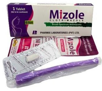 MIZOLE 500mg ຫຼື Clotrimazole 500mg